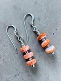 Spiny Oyster Solid 925 Sterling Silver Earrings