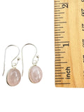 Rose Quartz Solid 925 Sterling Silver Earrings
