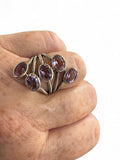 Amethyst Solid 925 Sterling Silver Ring 7
