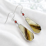 Montana Agate Solid 925 Sterling Silver Earrings