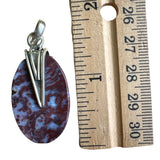 Red Moss Agate Solid 925 Sterling Silver Pendant
