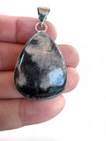 Porcelain Jasper Silver Overlay Pendant