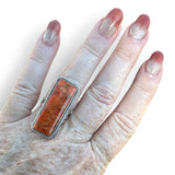 Sponge Coral Solid 925 Sterling Silver Ring 6.5