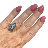 Fordite Solid 925 Sterling Silver Ring 8