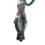 Lemon Chrysoprase Solid 925 Sterling Silver Pendant Necklace