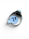 Caribbean Larimar Solid 925 Sterling Silver Ring 7.5