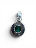 Emerald Solid 925 Sterling Silver Pendant