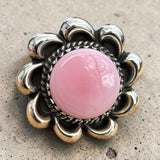 Pink Queen Conch Solid 925 Sterling Silver Ring 8.5