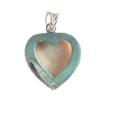 HEART Natrolite Pink Larimar Solid 925 Sterling Silver Pendant