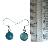 Aqua Chalcedony Solid 925 Sterling Silver Earrings