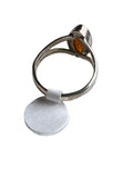 Baltic Amber Solid 925 Sterling Silver Ring 9