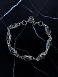 Rainbow Fire Topaz Solid 925 Sterling Silver Bracelet