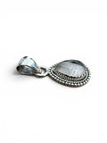 Black Rutilated Quartz Solid 925 Sterling Silver Pendant