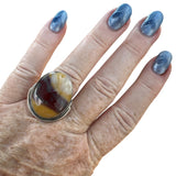 Mookaite Jasper Solid 925 Sterling Silver Ring 8