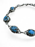 Golden Hills Turquoise Solid 925 Sterling Silver Bracelet