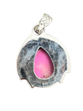 Kingman Cotton Candy Turquoise Solid 925 Sterling Silver Pendant