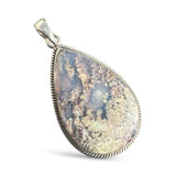 Moss Agate Solid 925 Sterling Silver Pendant