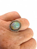 Ethiopian Opal Solid 925 Sterling Silver Ring 6