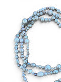 Freshwater Pearl Necklace Bracelet Earrings Set - gray