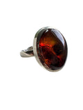 Baltic Amber Solid 925 Sterling Silver Ring 10