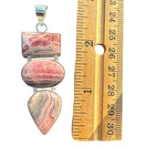 Rhodochrosite Solid 925 Sterling Silver Pendant