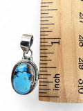 Golden Hills Turquoise Solid 925 Sterling Silver Pendant