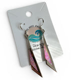 Pink Lab Opal Solid 925 Sterling Silver earrings