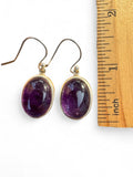 Amethyst Solid 925 Sterling Silver Earrings