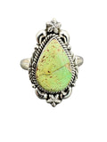 Sonoran Gold Turquoise Solid 925 Sterling Silver Ring 9.5