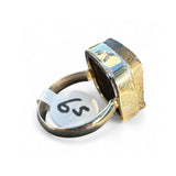 Raw Black Tourmaline Solid 925 Sterling Silver Ring 6.5