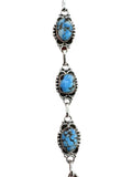 Golden Hills Turquoise Solid 925 Sterling Silver Bracelet