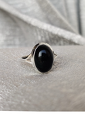 Black Onyx Solid 925 Sterling Silver Ring 7.5