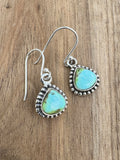 Sonoran Gold Turquoise Solid 925 Sterling Silver Earrings