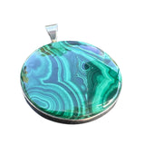 Malachite Solid 925 Sterling Silver Pendant