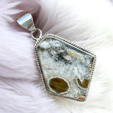 Ocean Jasper Solid 925 Sterling Silver Pendant