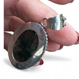 Moss Agate Solid 925 Sterling Silver Pendant