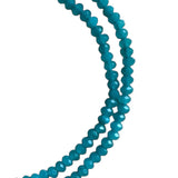 Bright Aquamarine 4 mm Beaded Necklace