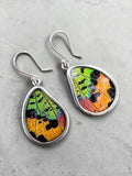 Butterfly Wing Solid 925 Sterling Silver Earrings