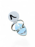 Kingman Turquoise Shadow Box Solid 925 Sterling Silver Ring 7