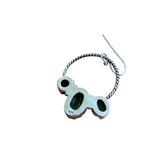 Green Mojave Turquoise Solid 925 Sterling Silver Earrings