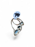 Caribbean Larimar Solid 925 Sterling Silver Ring 7