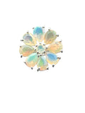 Ethiopian Opal Solid 925 Sterling Silver Ring 7.5