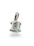 Rough Aquamarine Solid 925 Sterling Silver Pendant