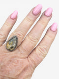 Indonesian Red Marcasite Solid 925 Sterling Silver Ring 6