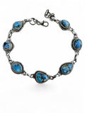 Golden Hills Turquoise Solid 925 Sterling Silver Bracelet