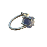 Rough Tanzanite Solid 925 Sterling Silver Ring 6