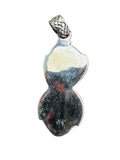 Double Sonoran Gold Turquoise Solid 925 Sterling Silver Pendant