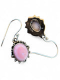 Pink Queen Conch Solid 925 Sterling Silver Earrings