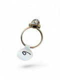 Black Rutilated Quartz Solid 925 Sterling Silver Ring 6