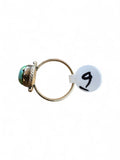 Sonoran Gold Turquoise Solid 925 Sterling Silver Ring 9